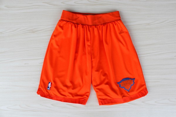 NBA New York Knicks New Revolution 30 Swingman Orange Shorts