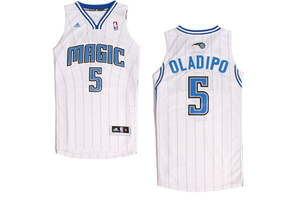  NBA Orlando Magic 5 Victor Oladipo New Revolution 30 Swingman White Jersey