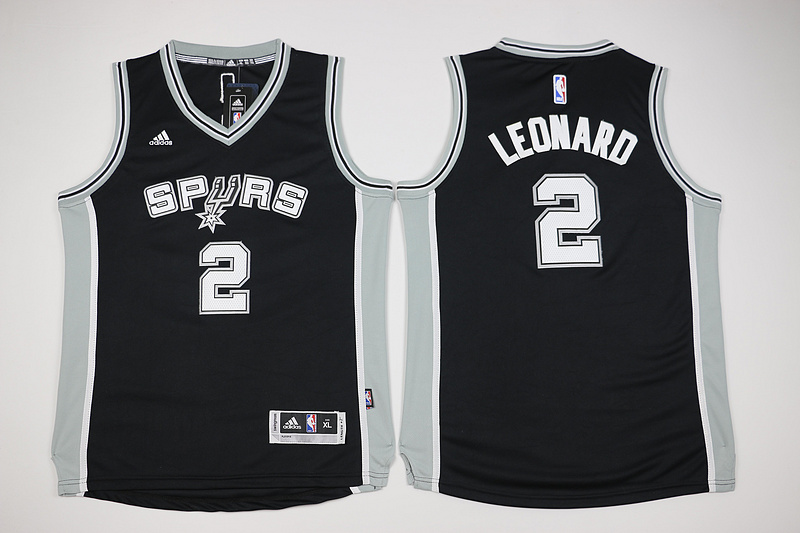  NBA San Antonio Spurs 2 Kawhi Leonard Youth Jersey New Revolution 30 Swingman Home Black Youth Jersey