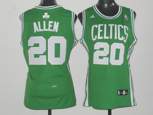  NBA Women Boston Celtics 20 Ray Allen Swingman Green Jersey