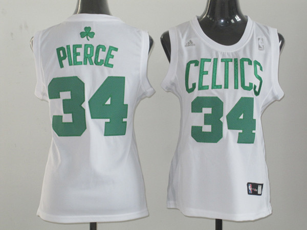  NBA Women Boston Celtics 34 Paul Pierce Swingman White Jersey