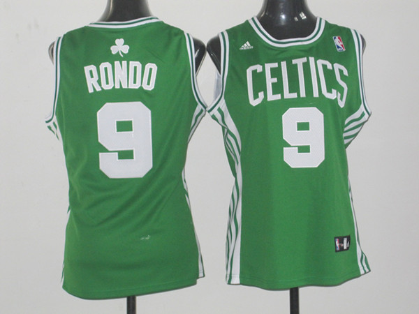  NBA Women Boston Celtics 9 Rajon Rondo Swingman Green Jersey