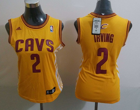  NBA Women Cleveland Cavaliers 2 Kyrie Irving Swingman Yellow Jersey