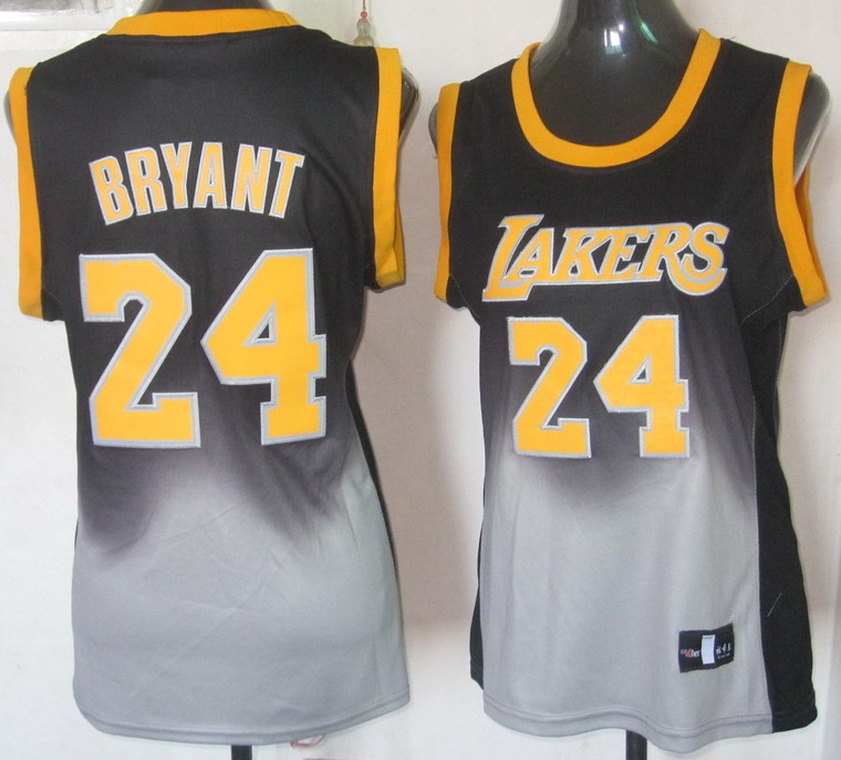  NBA Women Los Angeles Lakers 24 Kobe Bryant Fadeaway Fashion Swingman Jersey