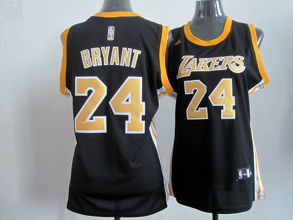  NBA Women Los Angeles Lakers 24 Kobe Bryant Swingman Black Jersey