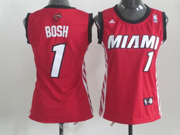  NBA Women Miami Heat 1 Chris Bosh Swingman Red Jersey