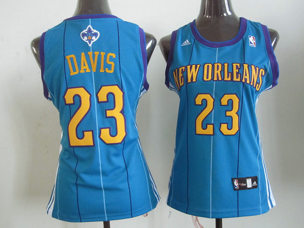  NBA Women New Orleans Hornets 23 Anthony Davis Swingman Blue Jersey