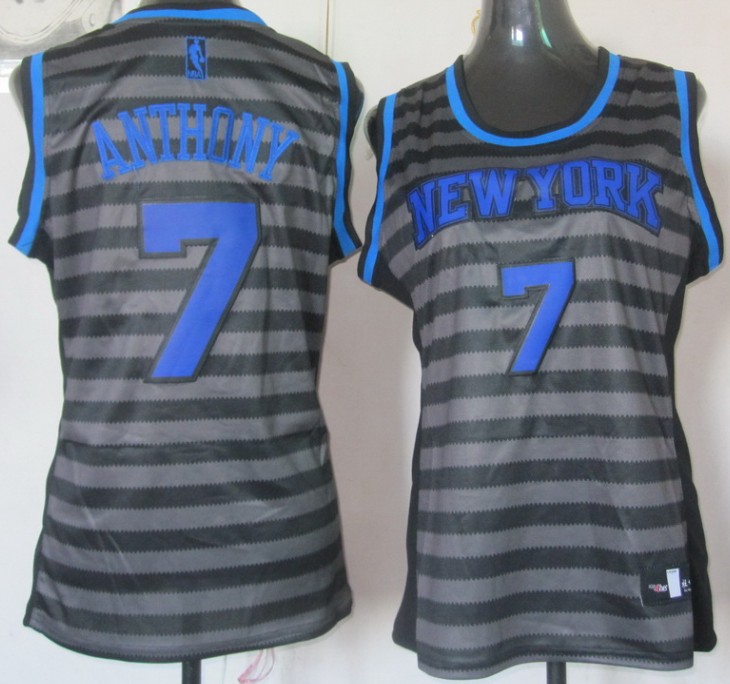  NBA Women New York Knicks 7 Carmelo Anthony Groove Fashion Swingman Jersey