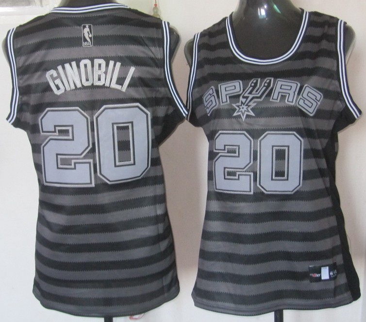  NBA Women San Antonio Spurs 20 Manu Ginobili Groove Fashion Swingman Jersey