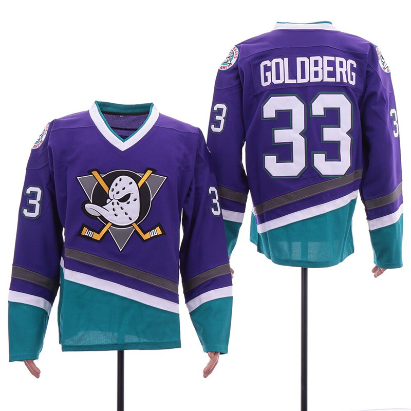 Anaheim Ducks 33 Greg Goldberg Purple Throwback Jersey