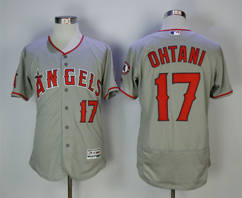 Angels 17 Shohei Ohtani Gray Flexbase Jersey