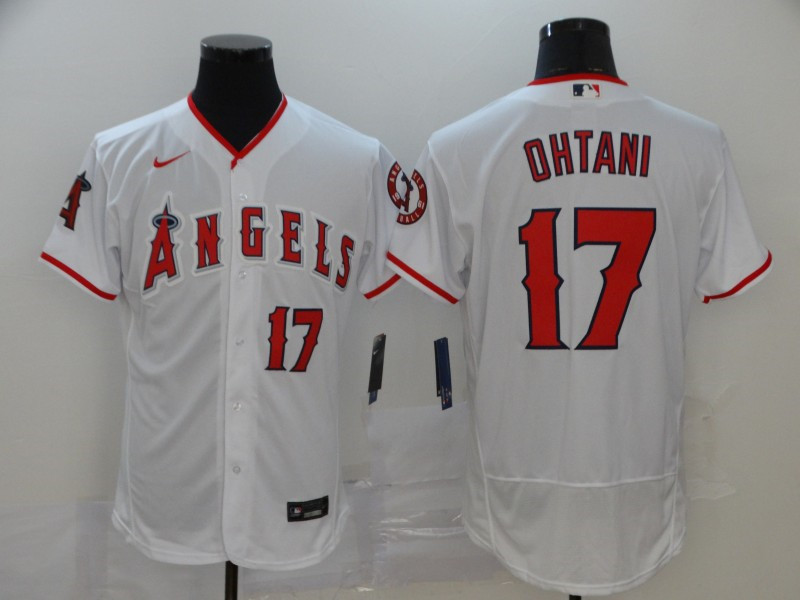 Angels 17 Shohei Ohtani White 2020 Nike Flexbase Jersey