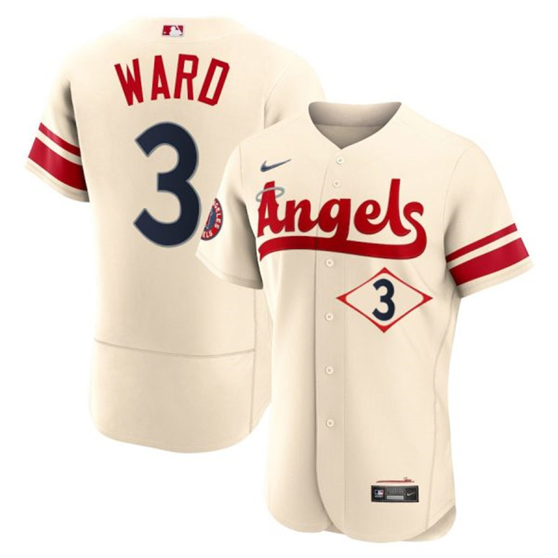 Angels 3 Taylor Ward Cream 2022 City Connect Flexbase Jersey