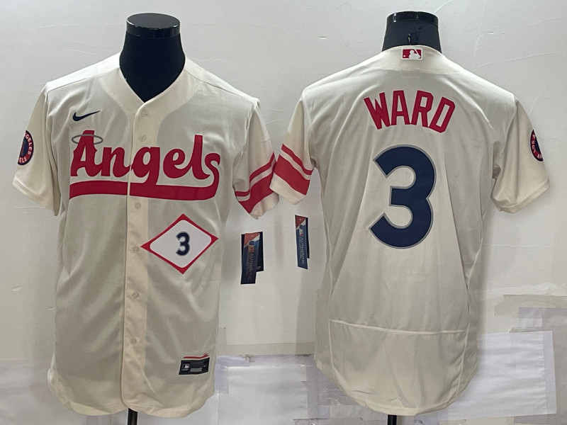 Angels 3 Taylor Ward Cream Nike 2022 City Connect Flexbase Jerseys