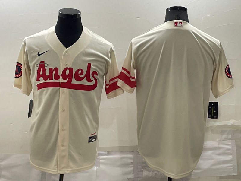 Angels Blank Cream 2022 City Connect Cool Base Jersey