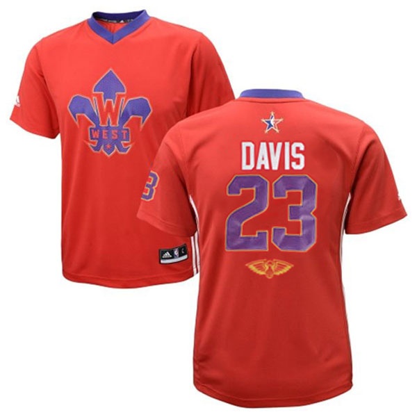 Anthony Davis NBA 2014 All Star Western Conference 23 Swingman Red Jersey