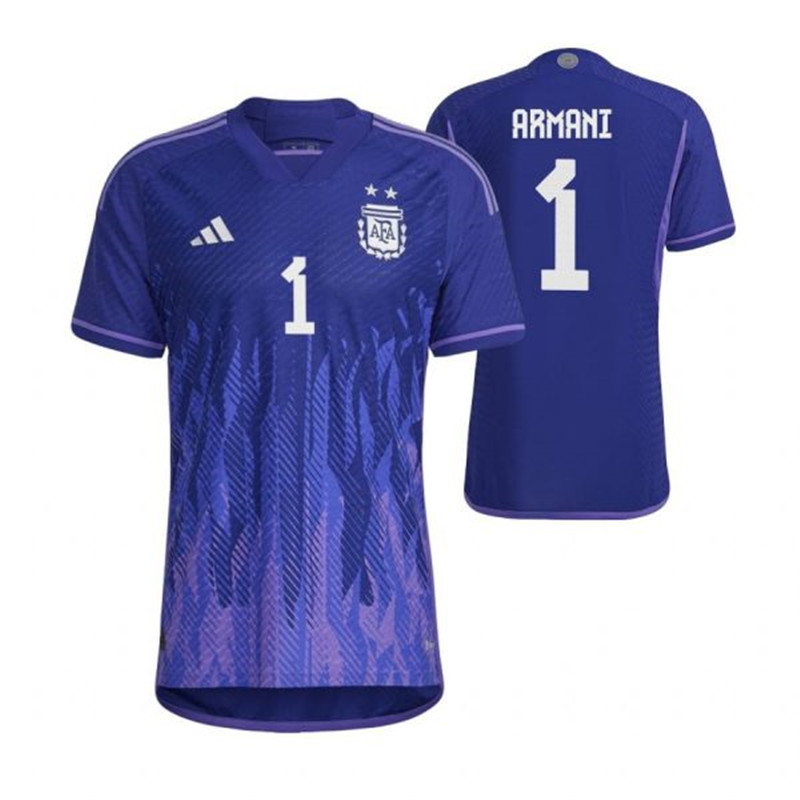 Argentina 1 ARMANI Away 2022 FIFA World Cup Thailand Soccer Jersey