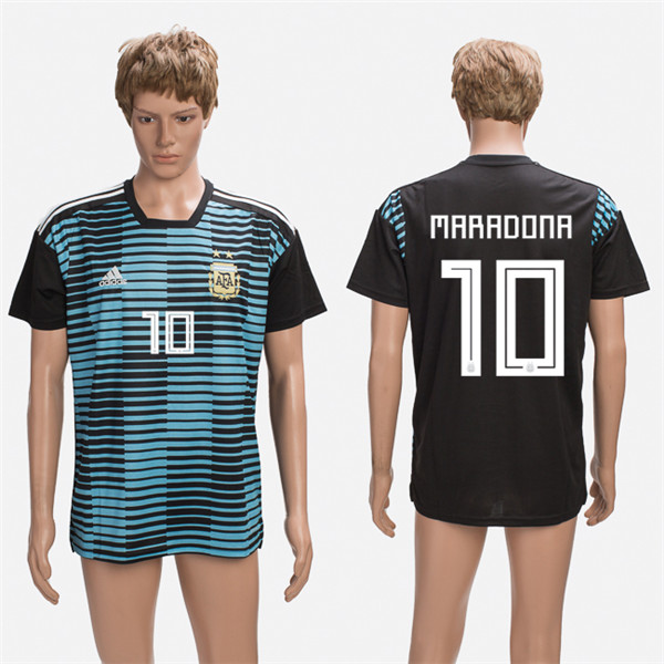 Argentina 10 MARADONA Training 2018 FIFA World Cup Thailand Soccer Jersey