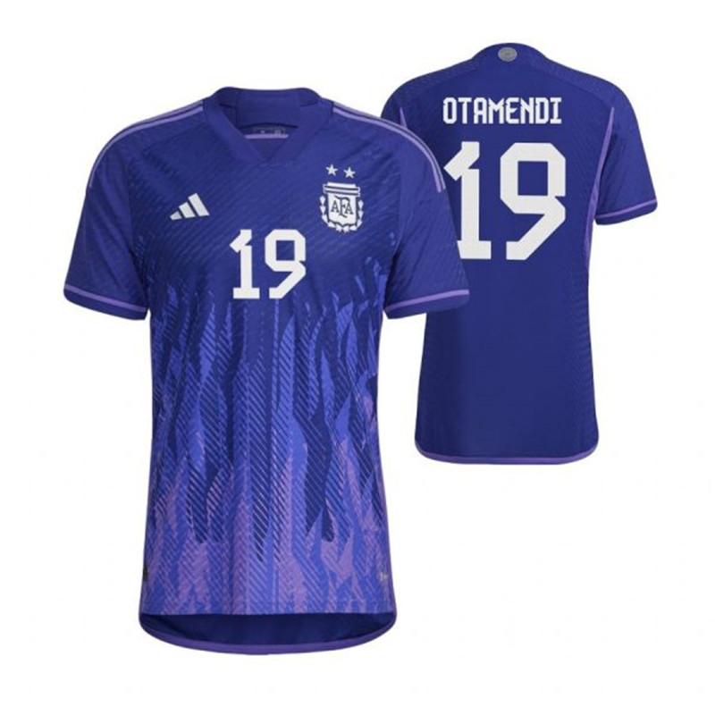 Argentina 19 OTAMENDI Away 2022 FIFA World Cup Thailand Soccer Jersey