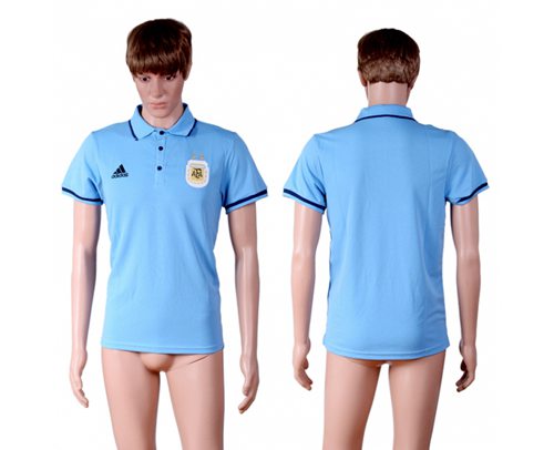 Argentina Blank Blue Polo Shirts