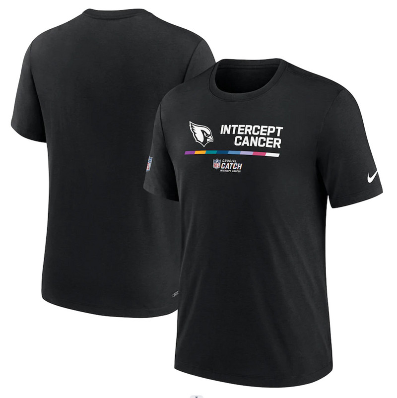 Arizona Cardinals Nike 2022 NFL Crucial Catch Performance T Shirt Black