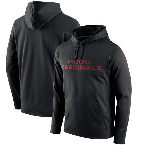 Arizona Cardinals  Circuit Wordmark Essential Performance Pullover Hoodie Black