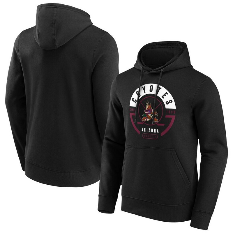 Arizona Coyotes Fanatics Branded Block Party Hoodie Black Mens