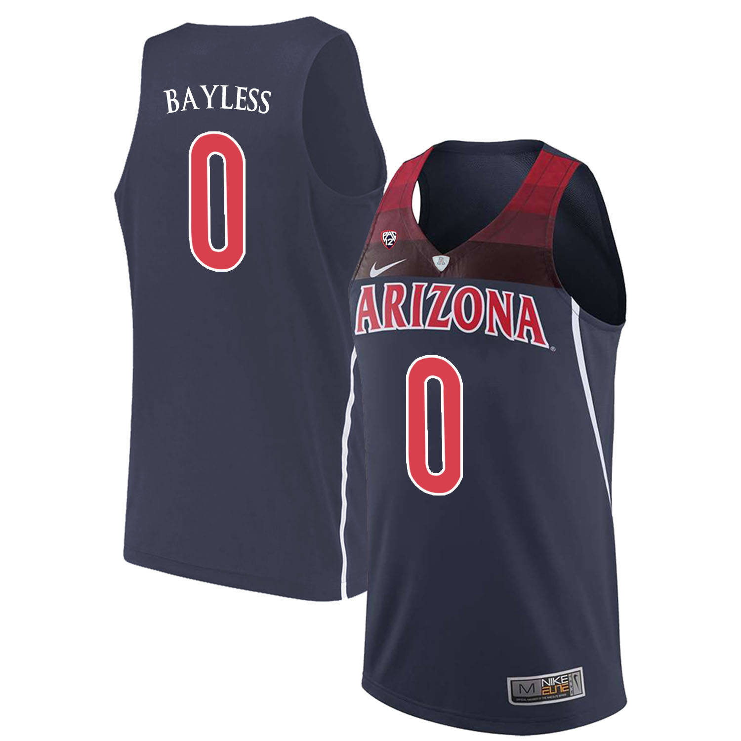 Arizona Wildcats 0 Jerryd Bayless Navy College Basketball Jersey