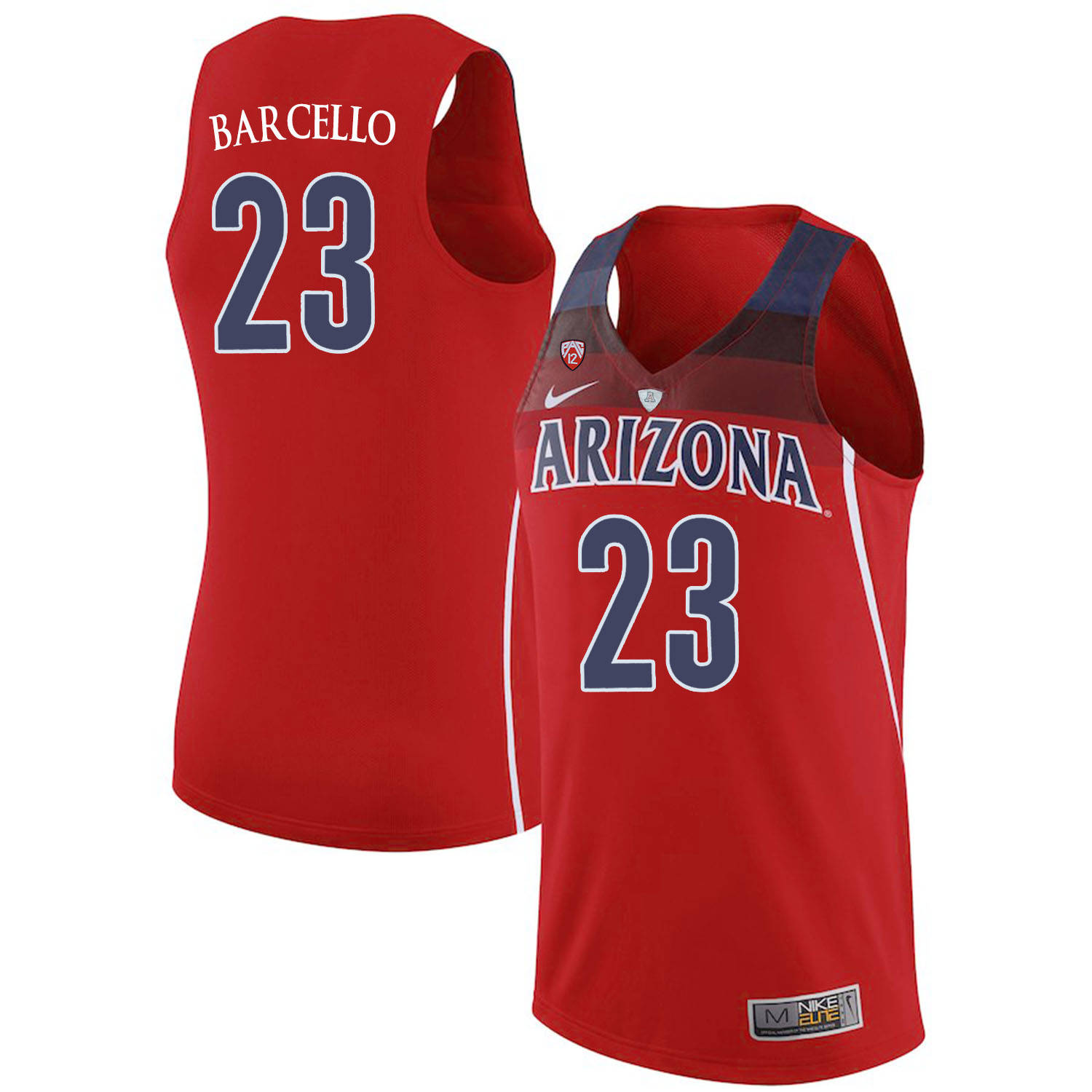 Arizona Wildcats 23 Alex Barcello Red College Basketball Jersey