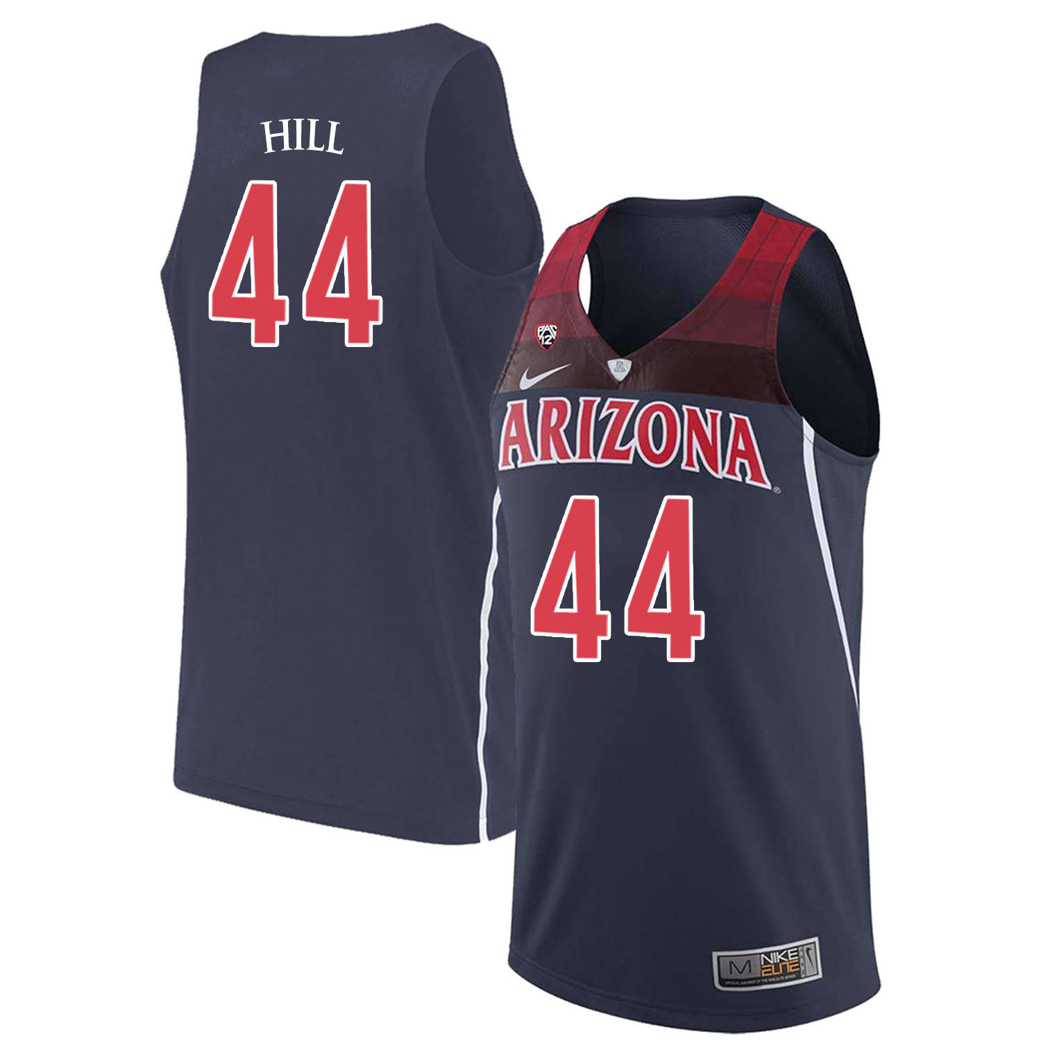 Arizona Wildcats 44 Solomon Hill Navy College Basketball Jersey