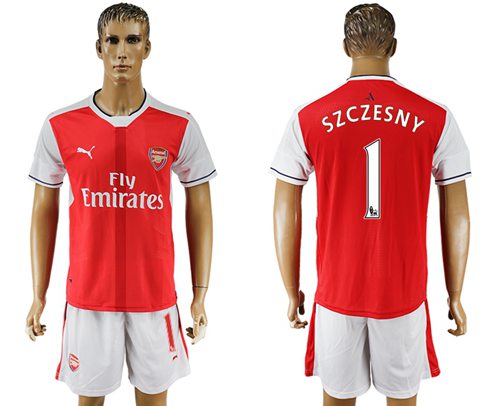 Arsenal 1 Szczesny Home Soccer Club Jersey