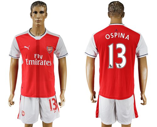 Arsenal 13 Ospina Home Soccer Club Jersey