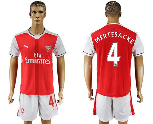 Arsenal 4 Mertesacke Home Soccer Club Jersey