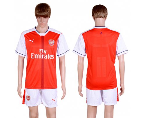 Arsenal Blank Home Soccer Club Jersey