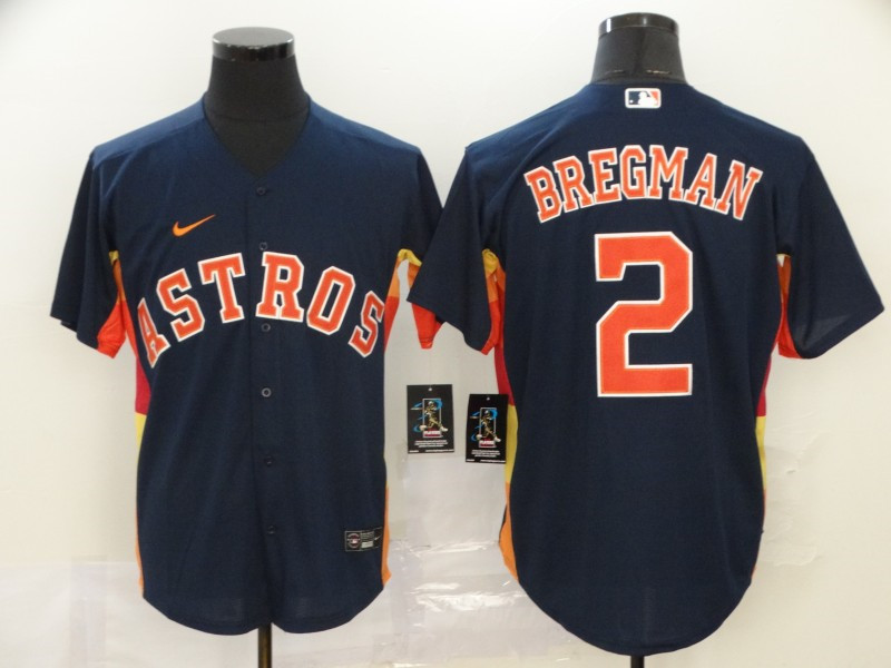 Astros 2 Alex Bregman Navy 2020 Nike Cool Base Jersey