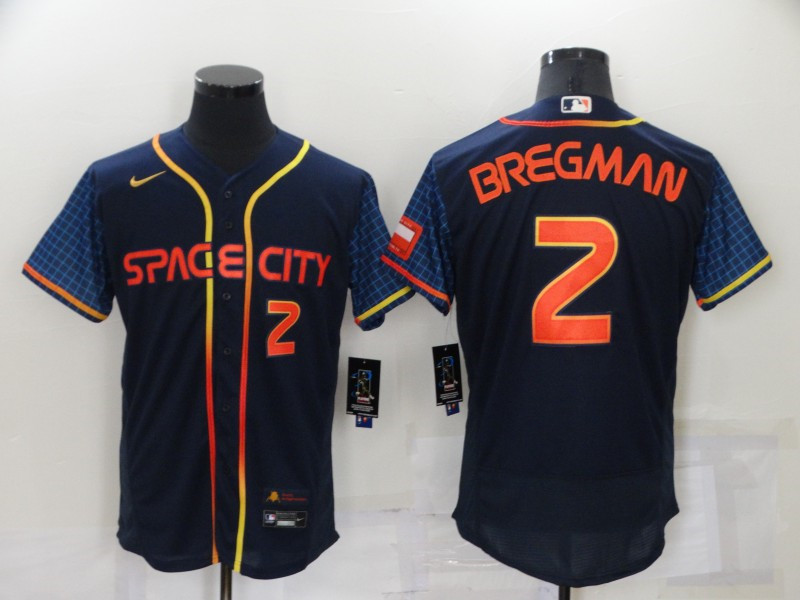 Astros 2 Alex Bregman Navy Nike 2022 City Connect Flexbase Jersey