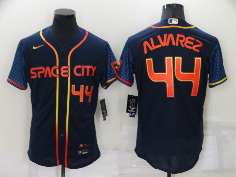 Astros 44 Yordan Alvarez Navy Nike 2022 City Connect Flexbase Jersey