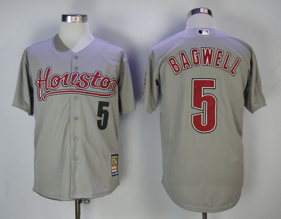 Astros 5 Jeff Bagwell Gray Cooperstown Collection Jersey