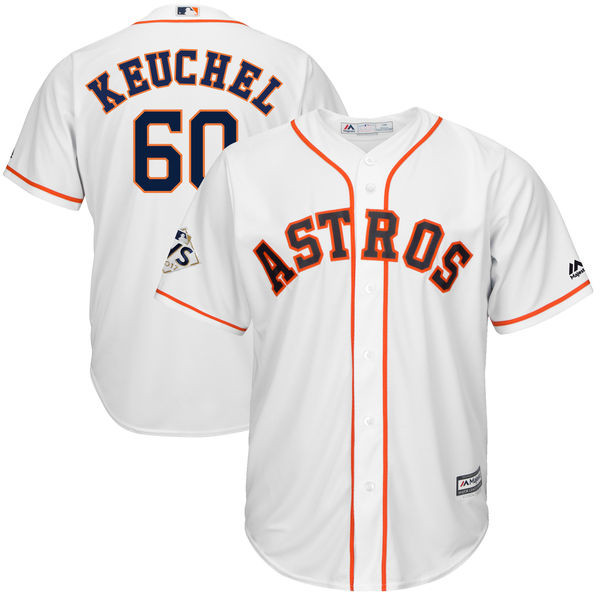 Astros 60 Dallas Keuchel White 2017 World Series Bound Cool Base Player Jersey