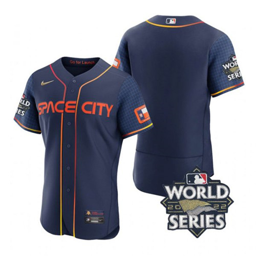 Astros Blank Navy Nike 2022 World Series City Connect Flexbase Jersey