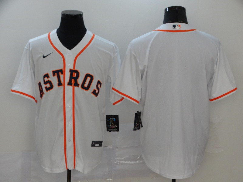 Astros Blank White 2020 Nike Cool Base Jersey