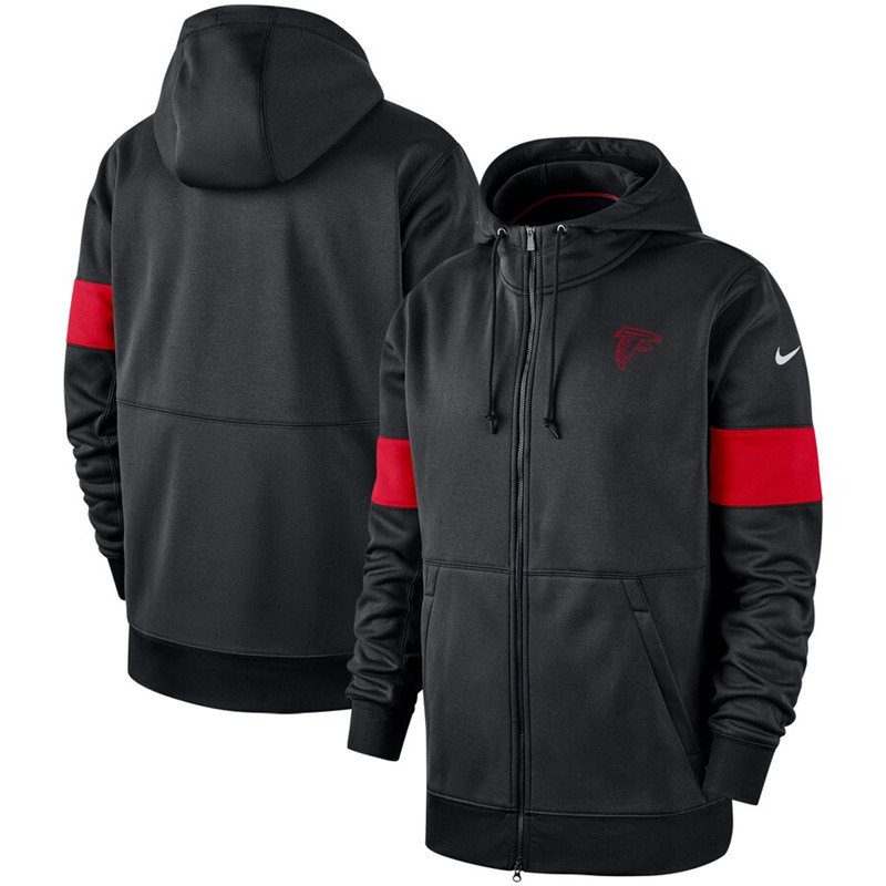 Atlanta Falcons Nike Sideline Performance Full Zip Hoodie Black