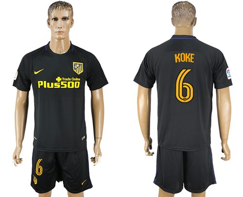 Atletico Madrid 6 Koke Away Soccer Club Jersey