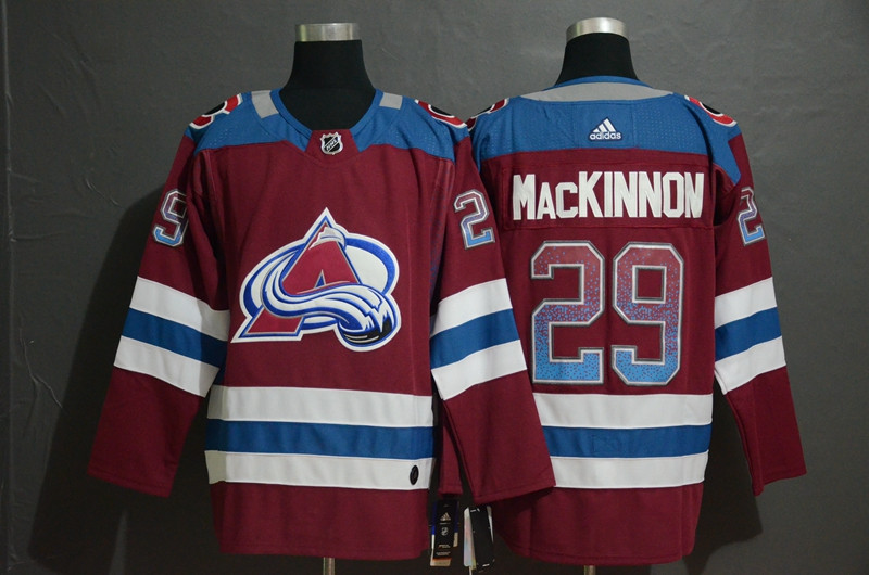 Avalanche 29 Nathan MacKinnon Burgundy Drift Fashion  Jersey