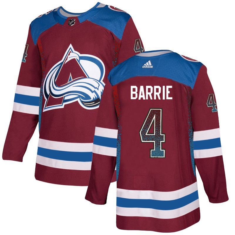 Avalanche 4 Tyson Barrie Red Drift Fashion  Jersey