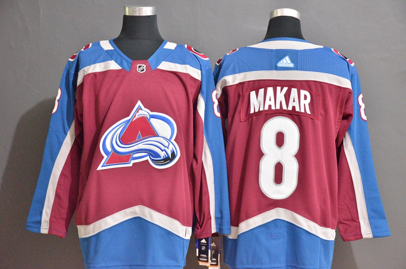 Avalanche 8 Cale Makar Blue Red Adidas Jersey