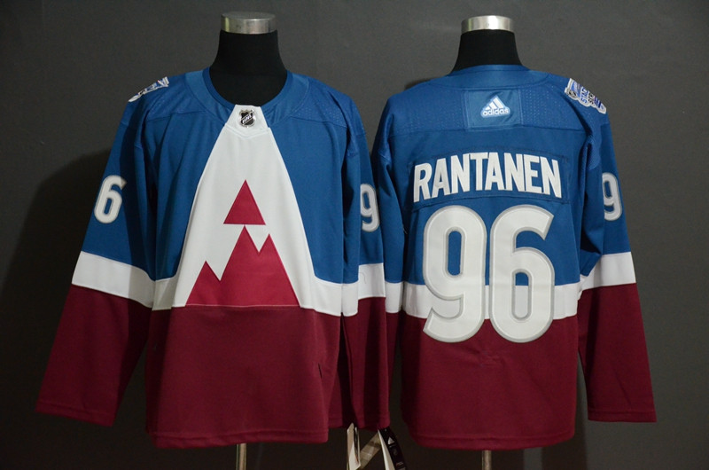 Avalanche 96 Mikko Rantanen Blue Red 2020 NHL Stadium Series Adidas Jersey