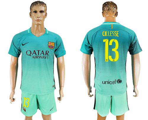 Barcelona 13 Cillesse Sec Away Soccer Club Jersey