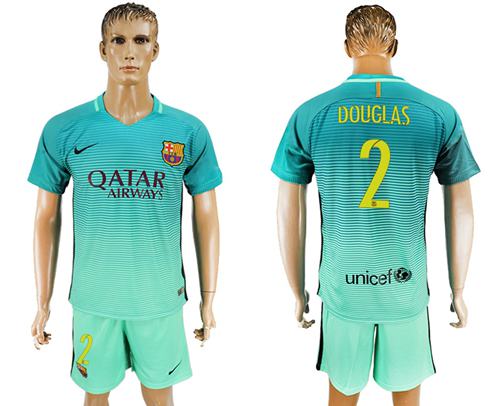 Barcelona 2 Douglas Sec Away Soccer Club Jersey