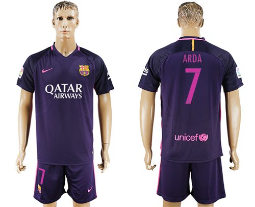 Barcelona 7 Arda Away Soccer Club Jersey